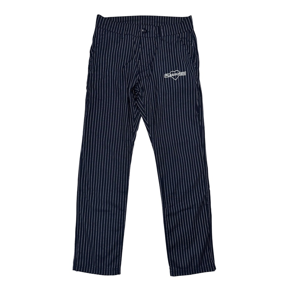 PLEASURES‎ NOW Mens Striped Pants Black White Pinstripe Size 30